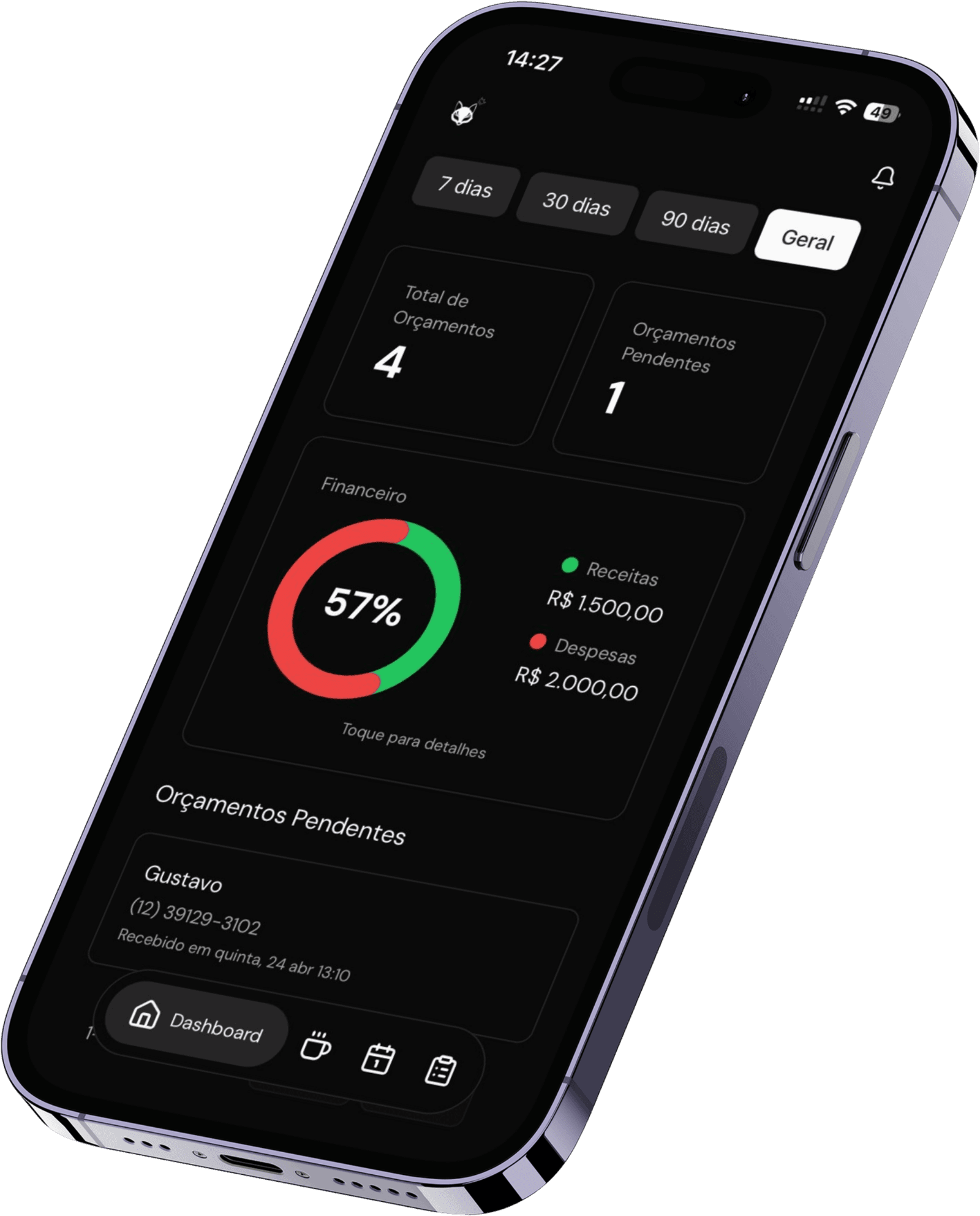 Inker App - Dashboard